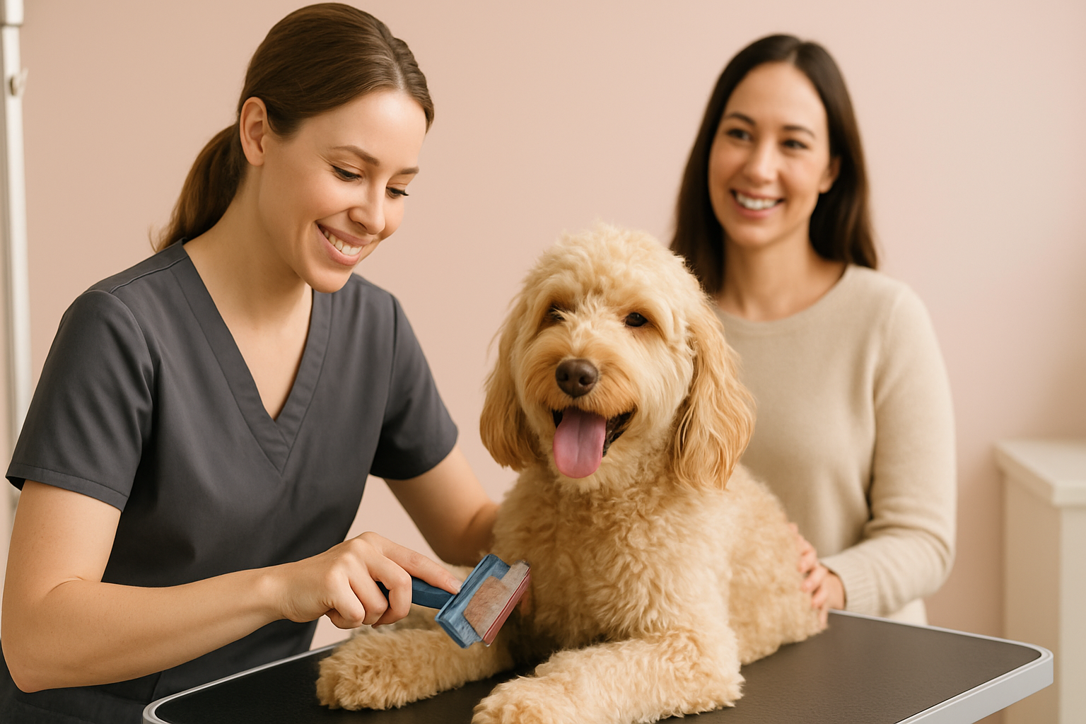 Pet grooming salon interior